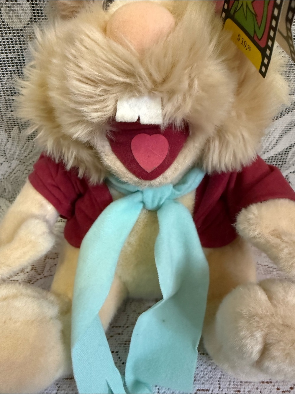 Vintage Muppets Christmas Carol Bean Bunny Plush - Picture 5 of 7